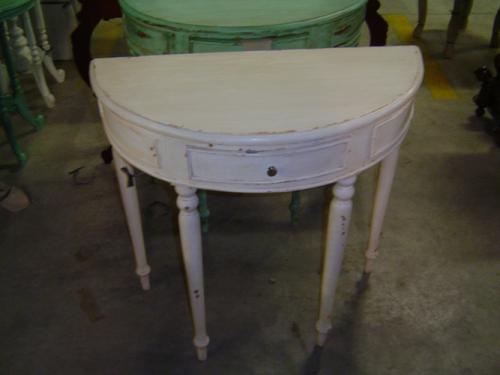 Half Round Side Table/ Painted (Sidetable-P)