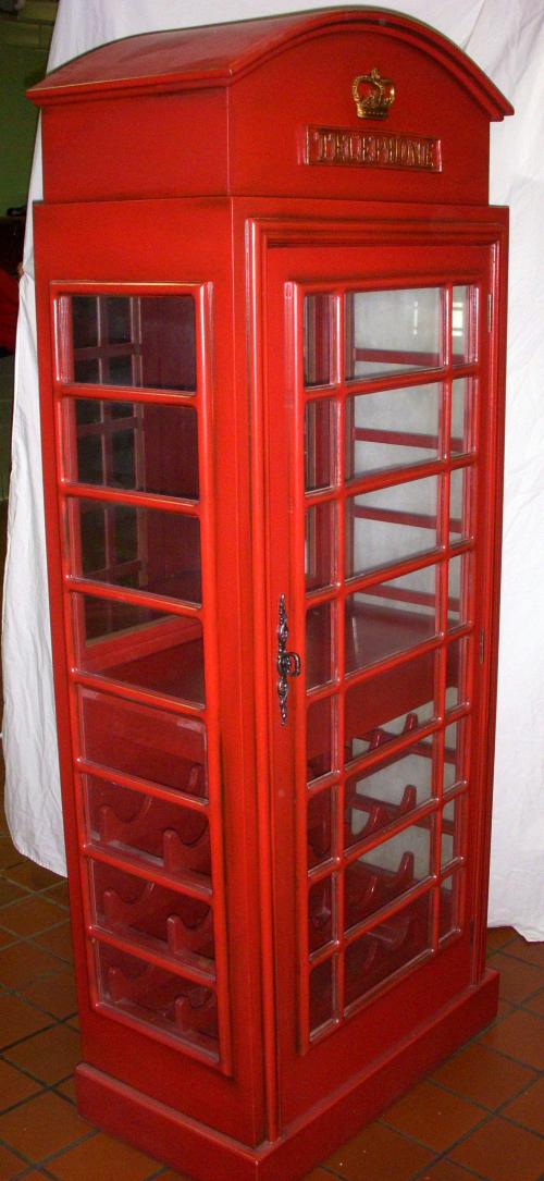Telephone Booth/ Wine Cabinet: (TWR)
