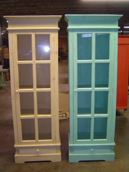 1-Door, 1-Drawer Painted Cabinet: (LMR501)